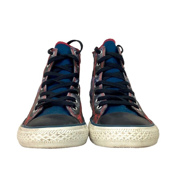 Converse All-Star-Youth Sz 5-Red/White/Blue Midnight Stars Hi-Top Shoes- 647630F - Picture 2 of 9